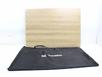 Travellife sorrento campingtafel honeycomb bruin 100x70 inclusief draagtas - afbeelding 2 van  3