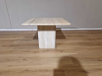 Travertine - vintage - salontafel - jaren 70 - afbeelding 2 van  6