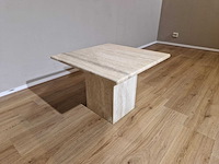Travertine - vintage - salontafel - jaren 70 - afbeelding 4 van  6