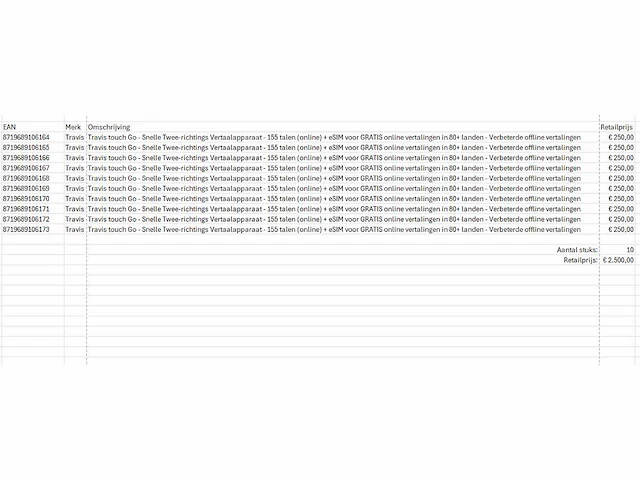 Travis - touch go - +100 talen - translator (10x) - afbeelding 9 van  9