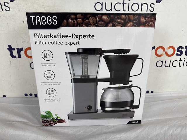 Trebs 24110 - filter koffie expert - 1,3l - aluminium - afbeelding 2 van  2