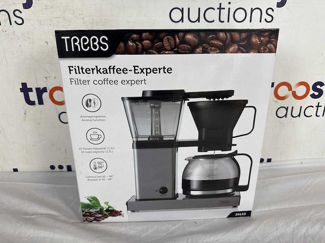 Trebs 24110 - filter koffie expert - 1,3l - aluminium - afbeelding 2 van  2