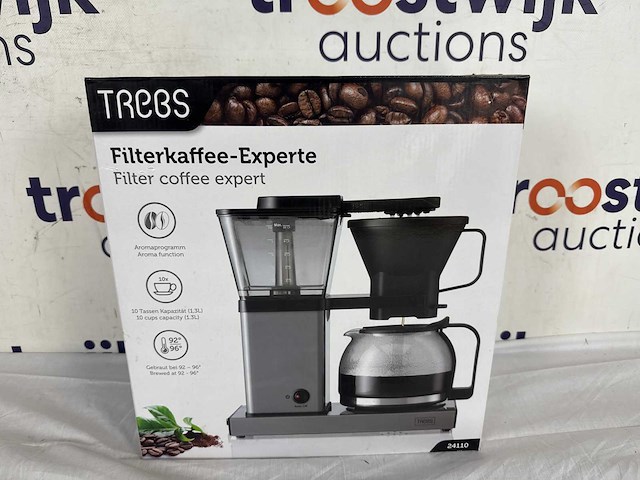 Trebs 24110 - filter koffie expert - 1,3l - aluminium - afbeelding 2 van  2