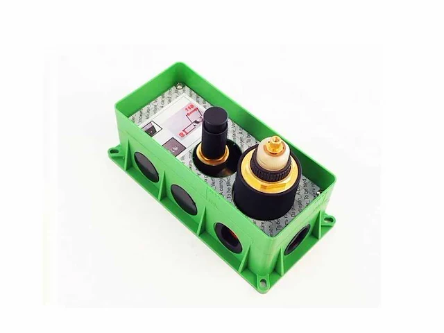 Treemme - x-change mono - coax inbouw thermostaat mengkraan met 2-weg omstelling mat zwart - afbeelding 1 van  4