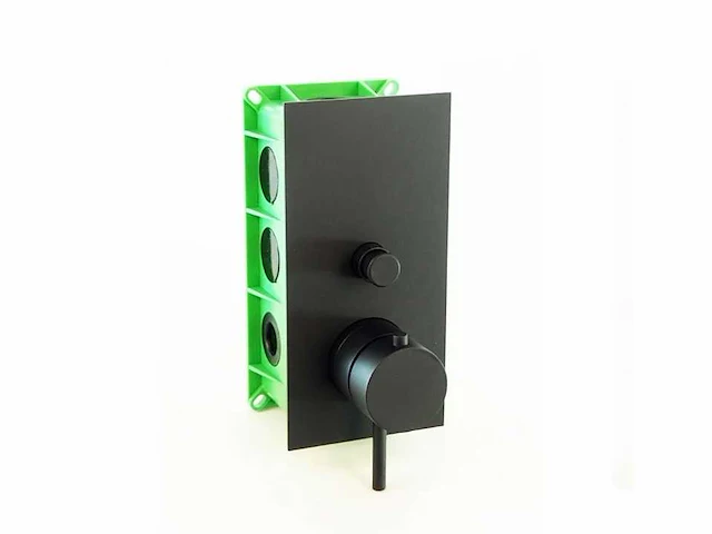 Treemme - x-change mono - coax inbouw thermostaat mengkraan met 2-weg omstelling mat zwart - afbeelding 2 van  4