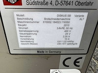 Treif - 2013 - diskus sb - broodsnijmachine - afbeelding 4 van  4