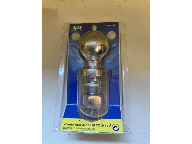 Trekhaakkogel met moer m 22 draad - afbeelding 3 van  5