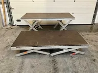 Trenomat - podiumdeel met schaarpoten (200x100 cm) (2x) - afbeelding 1 van  7