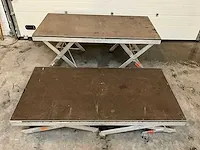 Trenomat - podiumdeel met schaarpoten (200x100 cm) (2x) - afbeelding 7 van  7