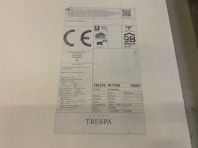 Trespa meteon plaat 305x153cm (5x) - afbeelding 2 van  2