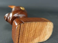 Tribaal in hardhout gesneden afrikaanse buste - afbeelding 5 van  5