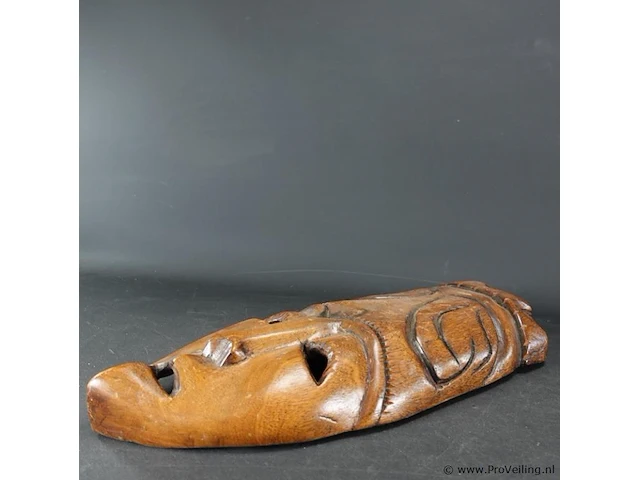 Tribaal in hout gesneden masker - afbeelding 3 van  5