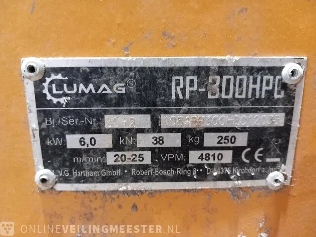 Trilpaat lumag, rp-300hpg, geel, 2012 - afbeelding 9 van  9