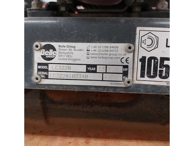 Trilplaat - 11kn - benzine altrad belle, pclx 320, bouwjaar 2013 - afbeelding 3 van  11