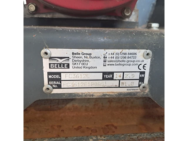 Trilplaat - 16kn - benzine, altrad belle, pcx 12/36, 2014 - afbeelding 2 van  10