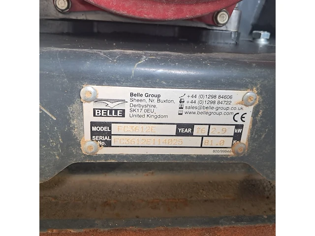 Trilplaat - 16kn - benzine, altrad belle, pcx 12/36, 2017 - afbeelding 9 van  9