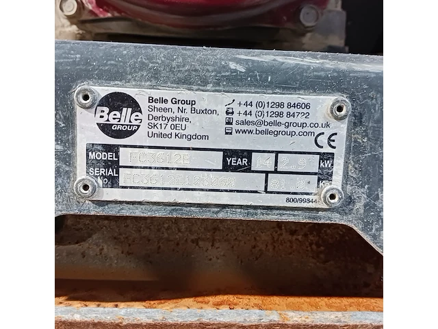Trilplaat - 16kn - benzine altrad belle, pcx 12/36, bouwjaar 2014 - afbeelding 5 van  10