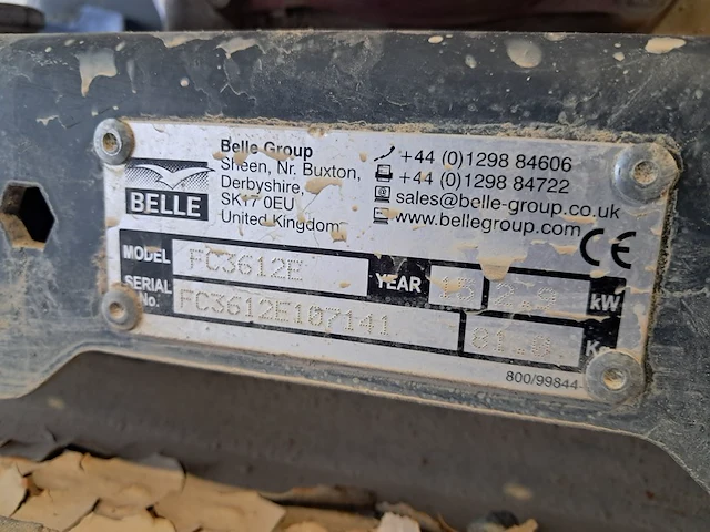 Trilplaat - 16kn - benzine altrad belle, pcx 12/36, bouwjaar 2015 - afbeelding 7 van  7