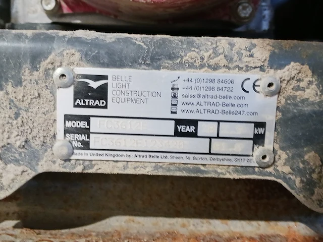 Trilplaat - 16kn - benzine altrad belle, pcx 12/36, bouwjaar 2018 - afbeelding 8 van  12
