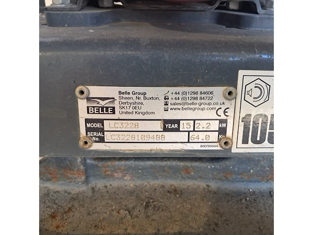 Trilplaat 11kn benzine, altrad belle, pclx 320, 2015 - afbeelding 2 van  10