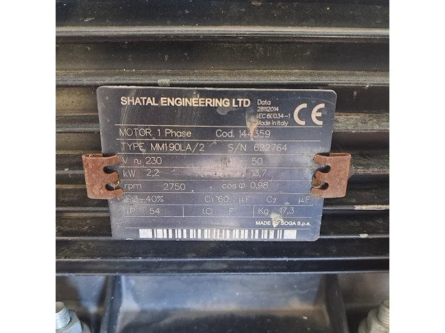 Trilplaat 14kn 230v, euro shatal, pc1443e, 2015 - afbeelding 12 van  12