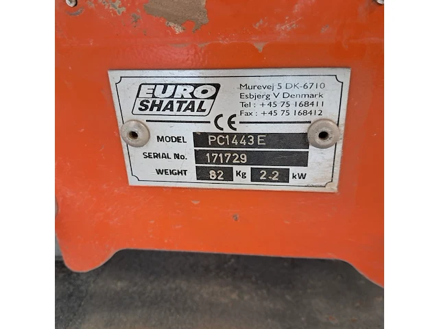 Trilplaat 14kn 230v euro shatal, pc1443e, bouwjaar 2016 - afbeelding 5 van  5