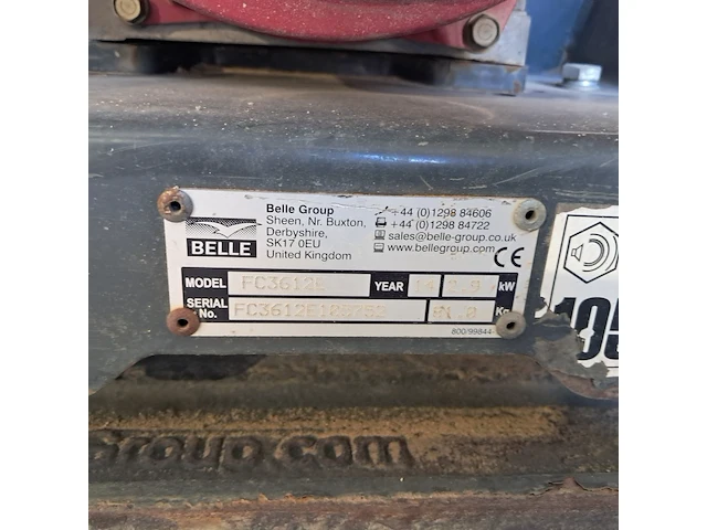 Trilplaat 16kn benzine, altrad belle, pcx 12/36, 2014 - afbeelding 9 van  9
