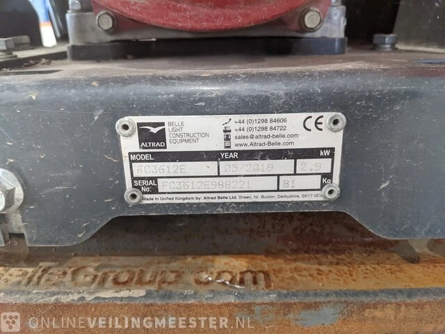 Trilplaat altrad belle, pcx 12/36, bouwjaar 2019 - afbeelding 12 van  12