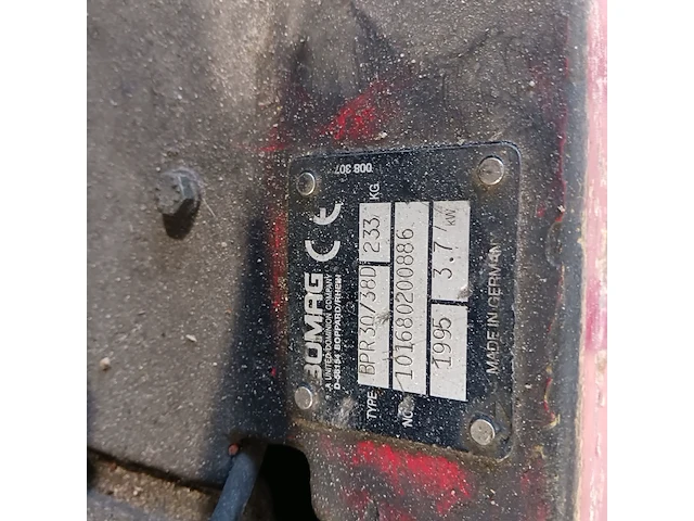Trilplaat, bomag, bpr30/38d, 1995 - afbeelding 8 van  16