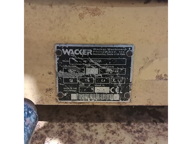 Trilplaat wacker neuson, vp1550a, bouwjaar 2004 - afbeelding 11 van  12