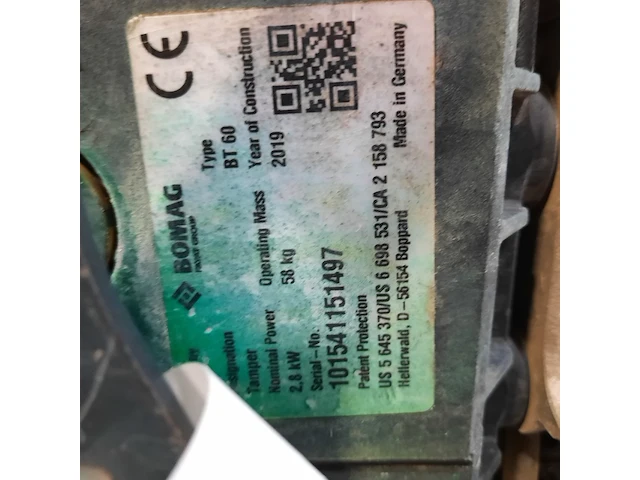Trilstamper, bomag, bt60, 2019 - afbeelding 6 van  14