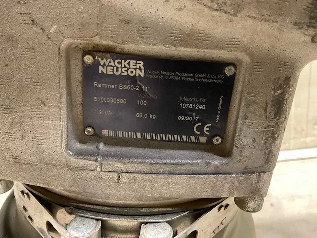 Trilstamper wacker bs60-2 - afbeelding 5 van  5