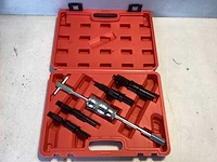 Trimann - professionele 5-delige binnenlager trekker set met schuifhamer- verzonken- – koolstofstaal - in harde kunststof koffer - bearing puller - afbeelding 1 van  2