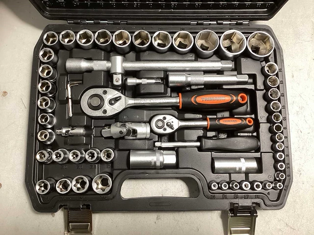 Trimann 1/4''& 1/2'' 108 delige gereedschapskoffer - afbeelding 3 van  5