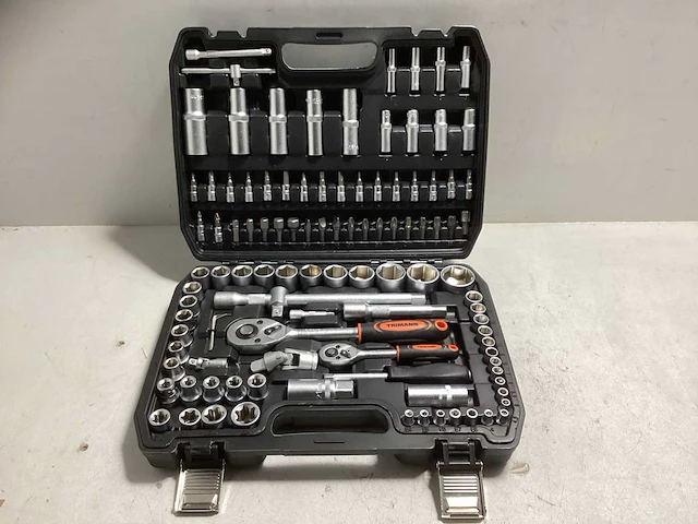 Trimann 1/4''& 1/2'' 108 delige gereedschapskoffer - afbeelding 1 van  5