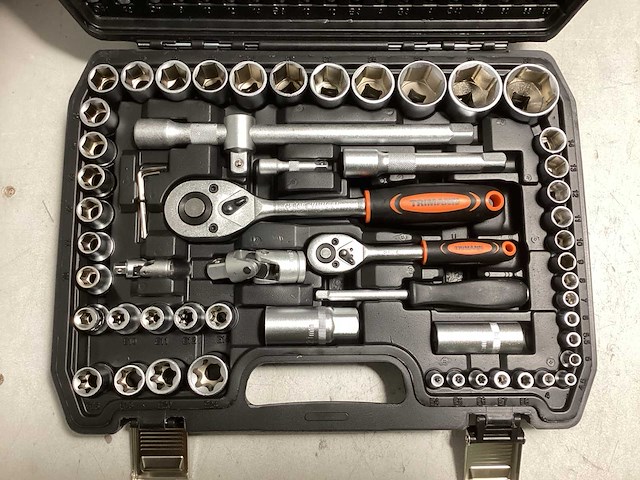 Trimann 1/4''& 1/2'' 108 delige gereedschapskoffer - afbeelding 3 van  5