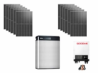 Trina - set van 12 zonnepanelen (440 wp) met 5k hybride omvormer en 6,5 kwh batterij - afbeelding 1 van  18