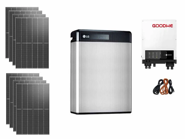 Trina - set van 8 zonnepanelen (440 wp) met 3.6k hybride omvormer en 6,5 kwh batterij - afbeelding 1 van  18