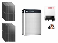 Trina - set van 8 zonnepanelen (440 wp) met 3.6k hybride omvormer en 6,5 kwh batterij - afbeelding 1 van  18