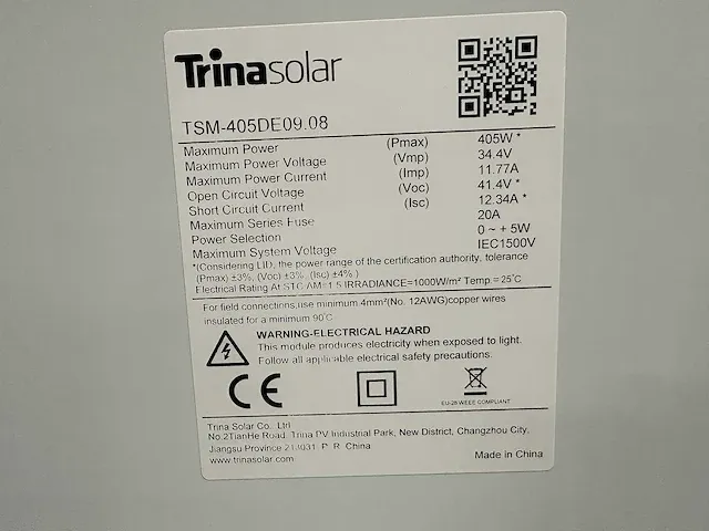 Trina solar - set van 10 black (405 wp) zonnepanelen en 1 solax x1-3.6-t-d omvormer (1-fase) - afbeelding 9 van  13