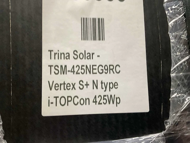 Trina solar tsm-425neg9rc 27 vertex s+ 425w zonnepaneel (144x) - afbeelding 3 van  3