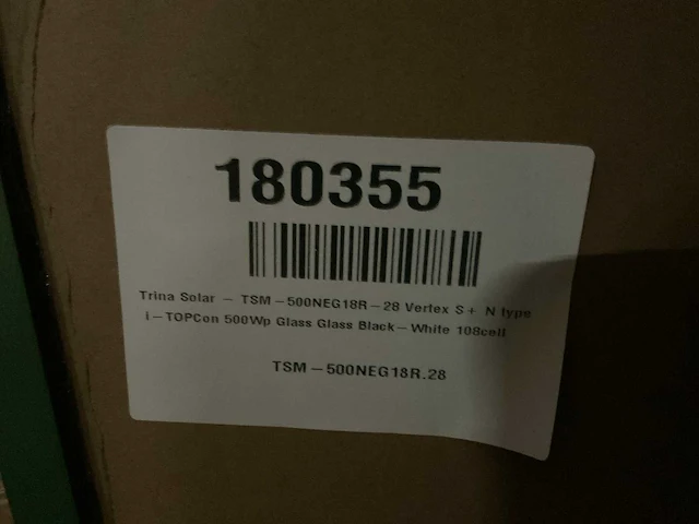 Trina solar vertex s+ tsm-500neg18r 28 500w zonnepaneel (36x) - afbeelding 2 van  4