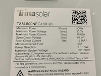 Trina solar vertex s+ tsm-500neg18r 28 500w zonnepaneel (36x) - afbeelding 4 van  4