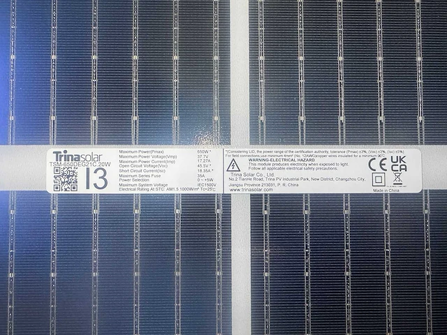 Trinasolar - set van 30 zonnepanelen (650 wp) en 1 sungrow sg20rt premium omvormer (3-fase) - afbeelding 7 van  11