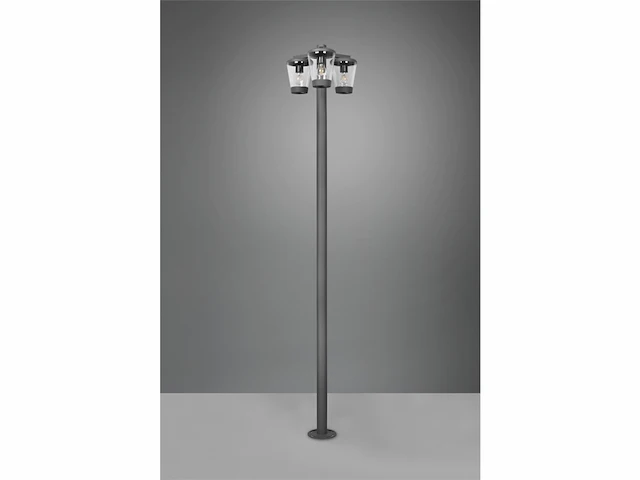 Trio cavado paalverlichting antraciet excl. 3x e27 4w buitenverlichting ip44 - afbeelding 1 van  2