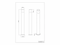 Trio hoosic paalverlichting zwart mat excl. 1x e27 4w - buitenverlichting ip44 - afbeelding 3 van  5