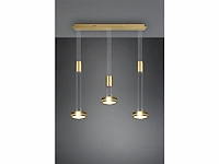 Trio leuchten led hanglamp 25w warm wit 3000k dimbaar rechthoek zwart aluminium - afbeelding 1 van  5