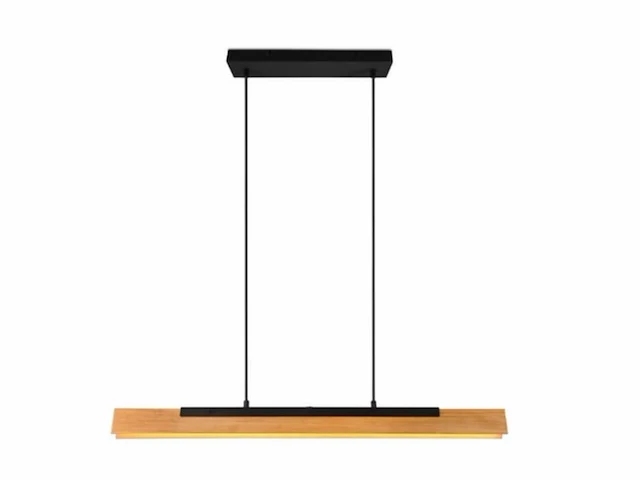 Trio leuchten led hanglamp 25w warm wit 3000k dimbaar rechthoek zwart aluminium - afbeelding 3 van  5