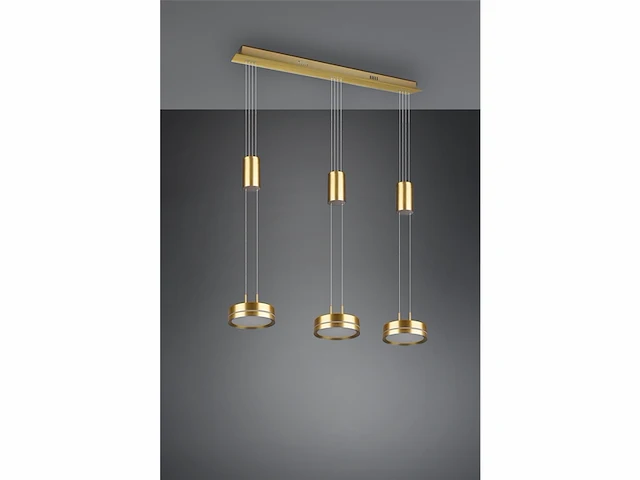 Trio leuchten led hanglamp 25w warm wit 3000k dimbaar rechthoek zwart aluminium - afbeelding 5 van  5