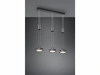 Trio leuchten led hanglamp franklin 326510342, metaal antraciet, incl. 2x 9 watt led, schakelaar dimmer - afbeelding 2 van  3